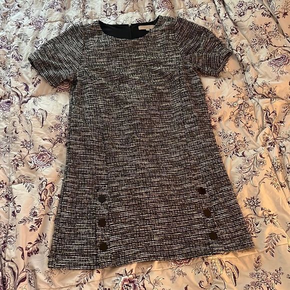 LOFT Dresses & Skirts - Tweed Loft Dress with Button Detail